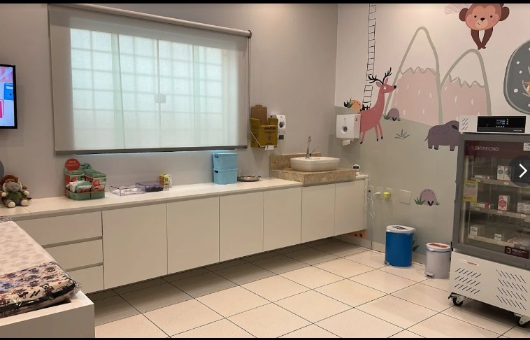 Ambiente de vacinação infantil da MedImunne